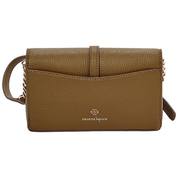 Womens Nannette Lepore Akari Flap Crossbody Wallet with Knot
