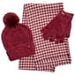 Womens Anne Klein Houndstooth 3pc Scarf / Hat / Glove Set - image 1