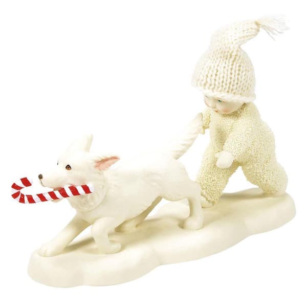 Department 56 Snowbabies Candy Cane Chase - image 