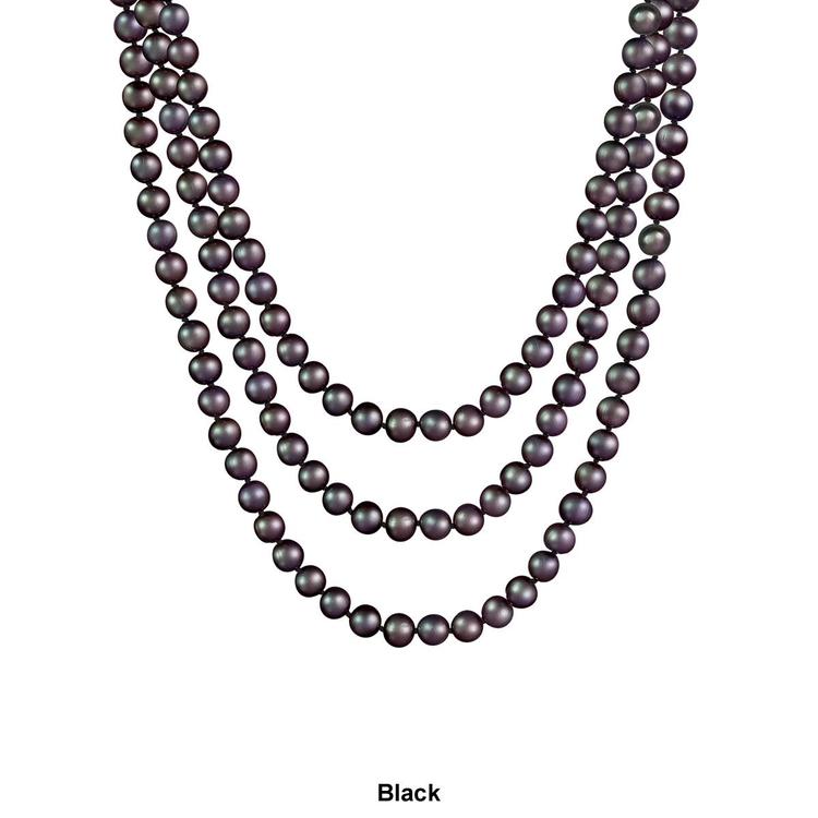 Splendid Pearls Endless 80" Freshwater Pearl Necklace