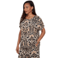 Womens Ruby Rd. Tropical Noir Puff Sleeve Damask Blouse - image 3
