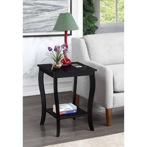 Convenience Concepts American Heritage Square End Table w/ Shelf - image 