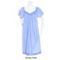 Plus Size Exquisite Form Solid Flutter Sleeve Nightgown - image 3