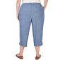 Plus Size Alfred Dunner Blue Bayou Textured Capris - image 2