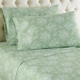 Micro Flannel(R) Toile Celadon Sheet Set