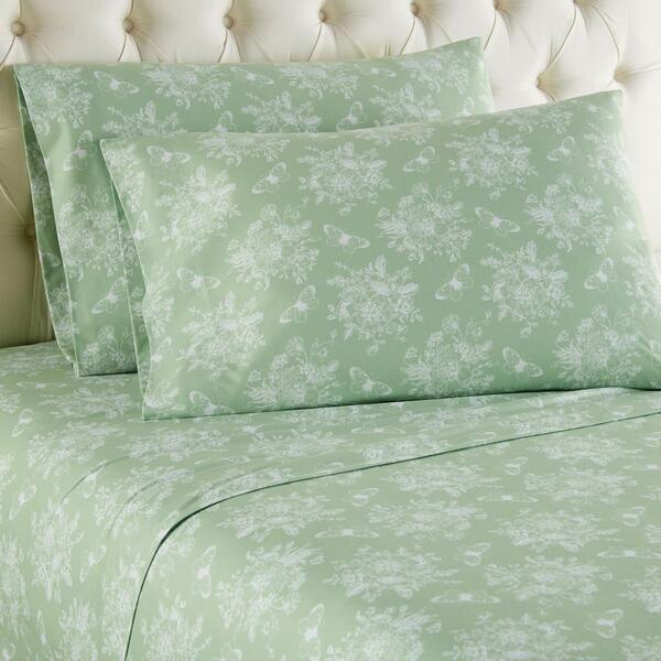 Micro Flannel(R) Toile Celadon Sheet Set - image 