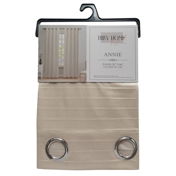 Polyester Velvet Stripe Embossed Curtain Panel