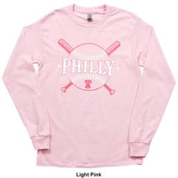 Mens Tailgate Long Sleeve Philly Bats Tee