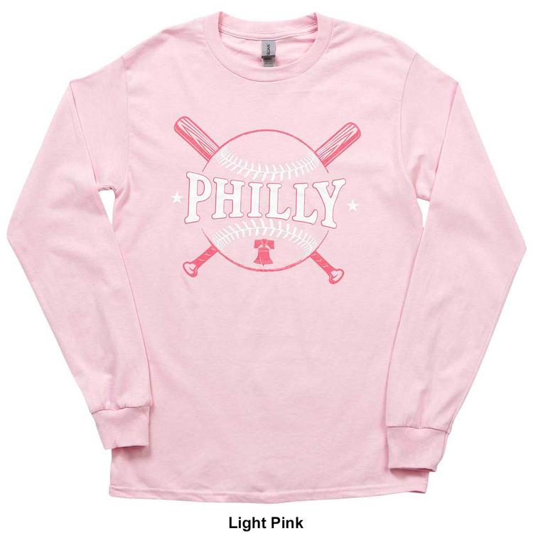 Mens Tailgate Long Sleeve Philly Bats Tee