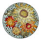 Evergreen Translucent Glass Mosaic Bird Bath - image 1