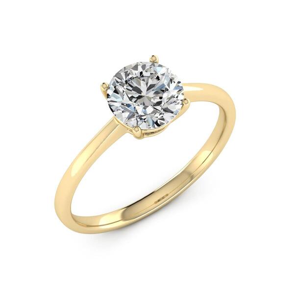 Moluxi&#8482; 14kt. Gold 2ctw. Moissanite Solitaire Ring