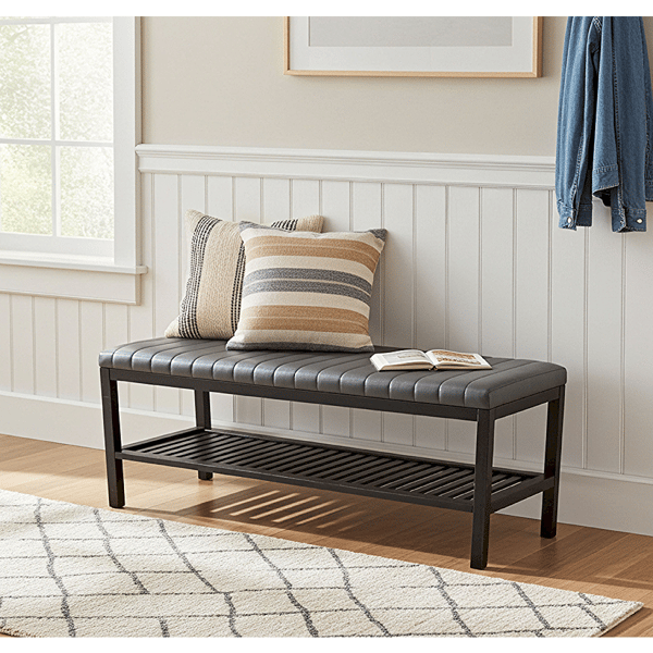 Fairway Avenue Home™ Bamboo Ribbed Padded 40in. Bench - image 