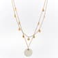 Ashley Cooper(tm) Gold-Tone Mother of Pearl Circle Pendant Necklace - image 1