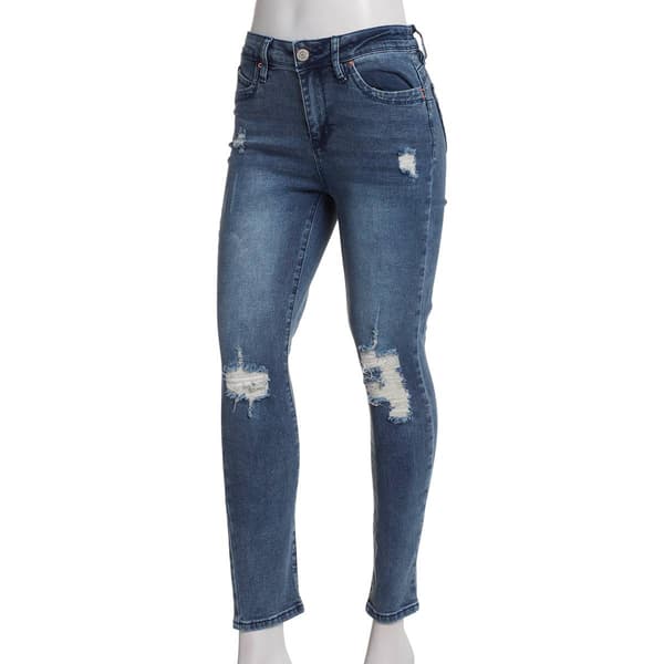 Juniors YMI(R) Wanna Betta Butt Distressed Skinny Jeans