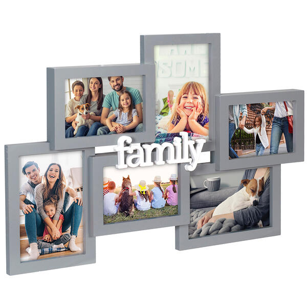 Malden Family Puzzle 6-Opening Collage Frame - image 