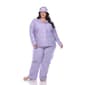 Plus Size White Mark 3pc. Pajama Set - image 1