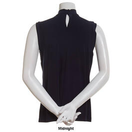 Womens Tommy Hilfiger Sleeveless Solid Knot Neck Blouse
