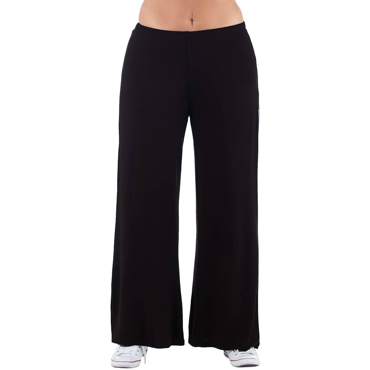Plus Size 24/7 Comfort Apparel Palazzo Pants