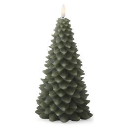 K&K Interiors 8.75in. Christmas Tree LED Candle w/ Timer