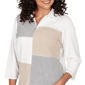 Womens Alfred Dunner Comfort & Joy Color Block Sweater - image 5