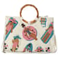 SOL and MER Beaded Bamboo Handle Tote - image 1