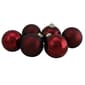 Northlight Seasonal 6pc. Red 2-Finish Glass Christmas Ornaments - image 3