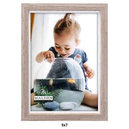 Malden Two-Tone Taupe & White Frame