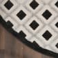 Nourison Aloha Diamond Modern Indoor/Outdoor Round Rug - image 3