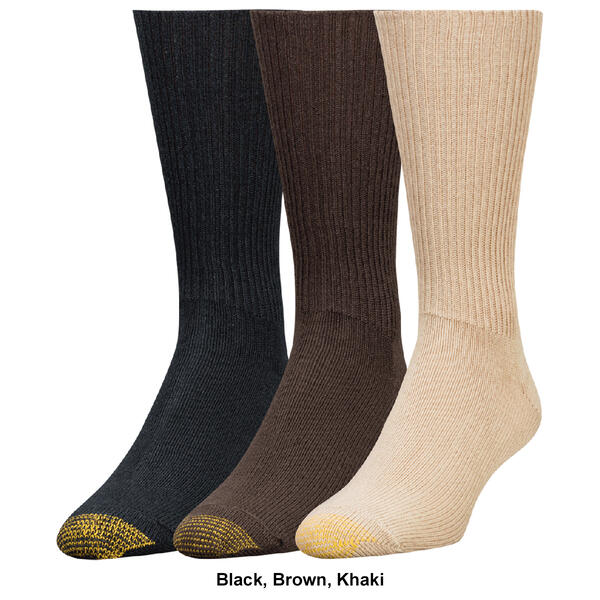 Mens Gold Toe® 3pk. Acrylic Fluffies® Crew Socks