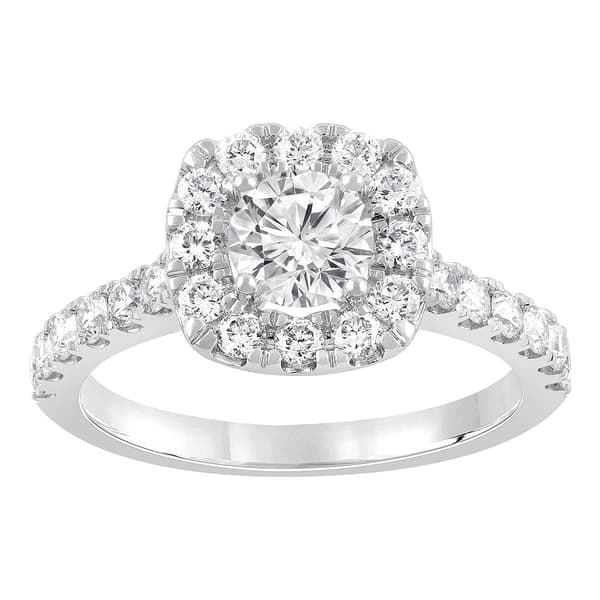 Diamond Classics&#40;tm&#41;14kt. White Gold 1.5ctw. Diamond Engagement Ring - image 