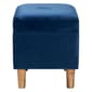 Baxton Studio Elias Modern Navy Velvet Fabric Storage Ottoman - image 4