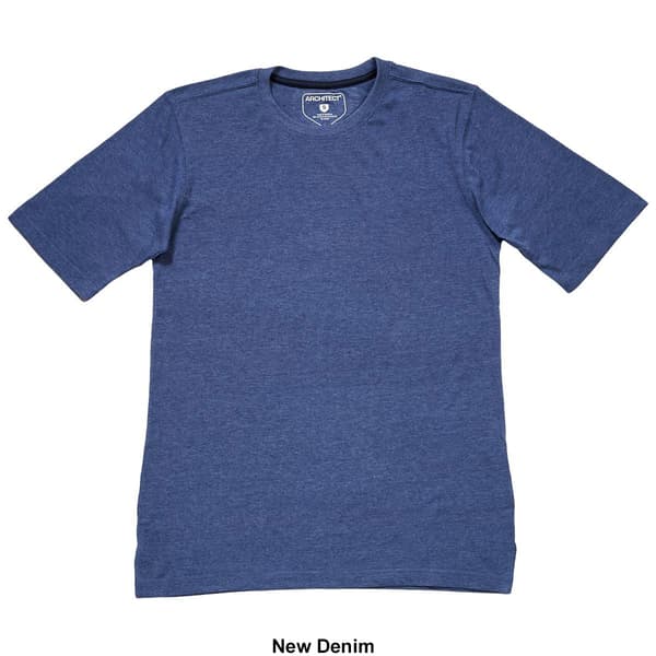 Mens Architect® Ribbed Crew Neck Solid Jersey Tee