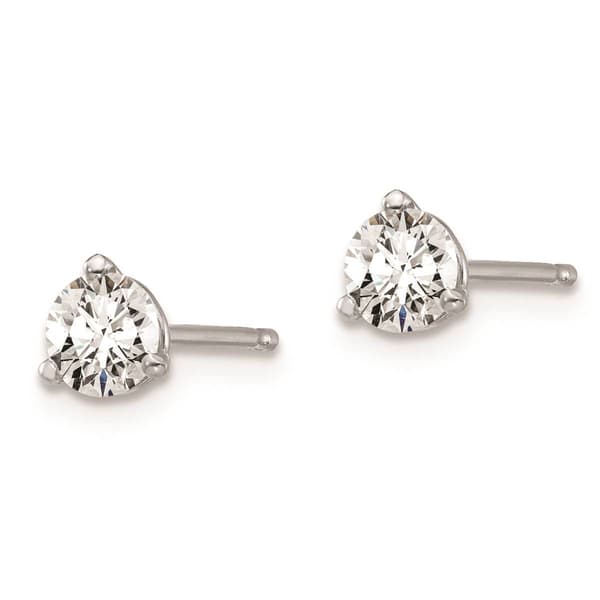 Pure Fire 14kt. White Gold Lab Grown 1/2ctw. Diamond Earrings