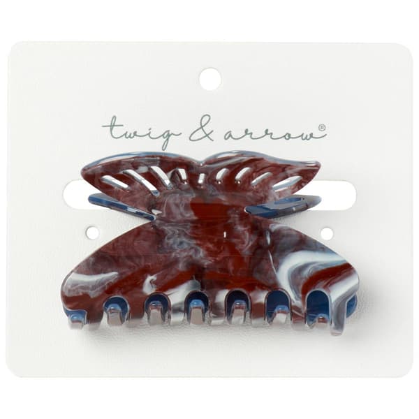Womens Twig & Arrow Marbled Butterfly Claw Clip - image 