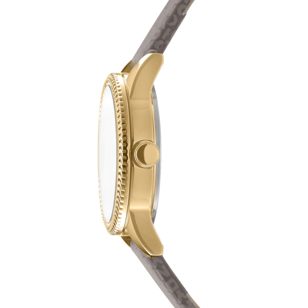 Womens DKNY Milanese Brown Strap Gold-Tone Watch DK1L113P0025