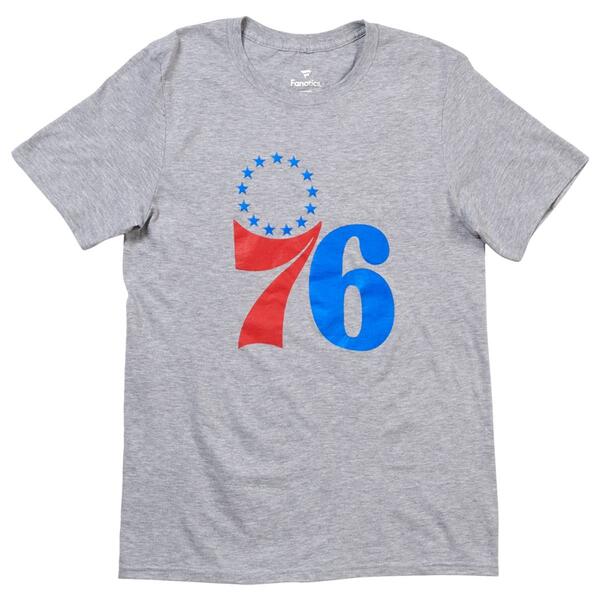 Mens Fanatics 76ers Logo Short Sleeve Tee - image 