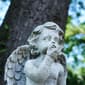Northlight Seasonal Cherub Angel Holding a Bird Garden Statue - image 2