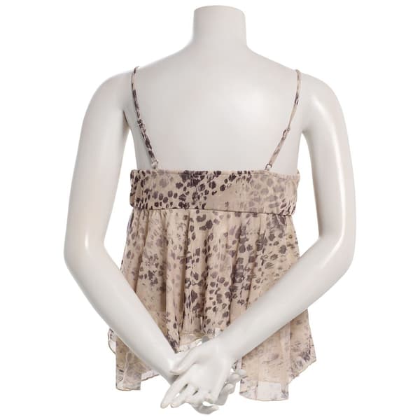 Juniors Madden Girl Mesh Studded Sharkbite Camisole- Stone