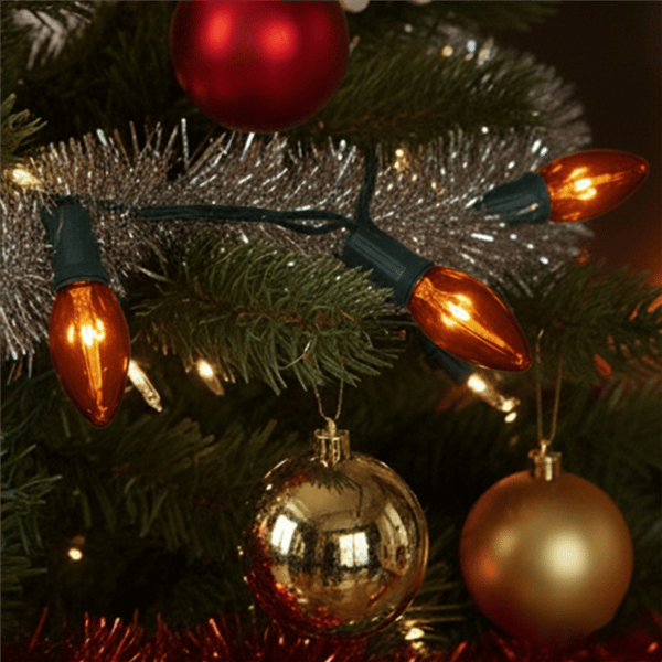 Northlight 25ct. Orange Transparent C9 Christmas String Lights