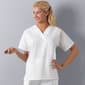 Womens Cherokee Work Wear V-Neck Top - White - image 1