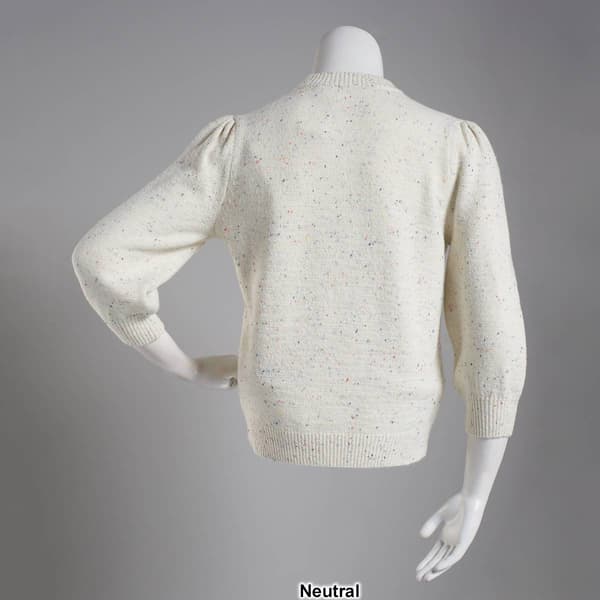 Womens Architect&#174; 3/4 Sleeve Speckled Pullover Sweater