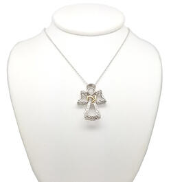 Accents by Gianni Argento Diamond Accent Silver Angel Pendant