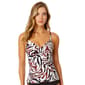 Womens Anne Cole Tiger Dance Twist Front Underwire Tankini Swim T - image 1