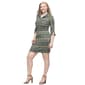 Womens 24/7 Comfort Apparel Green Geometric Collar Mini Dress - image 3