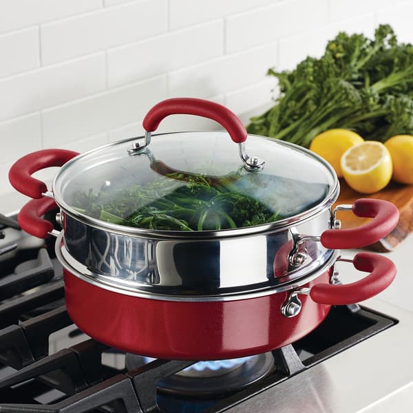 Rachael Ray Create Delicious Aluminum Nonstick 3pc. Steam Set