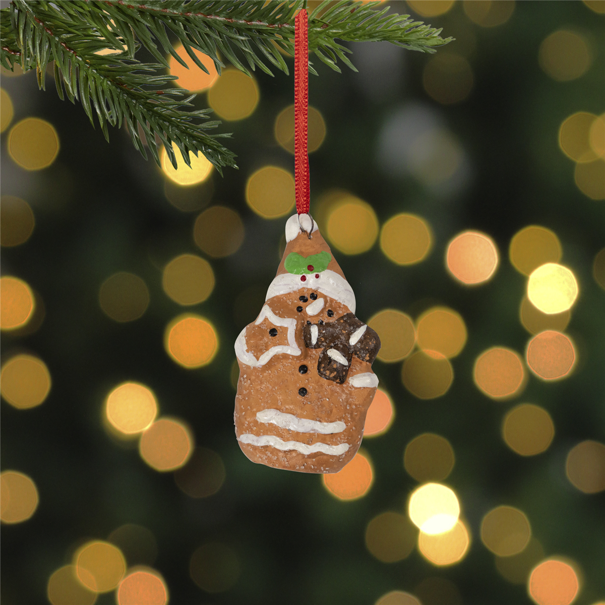 Northlight Gingerbread Snowman with Star Christmas Ornament