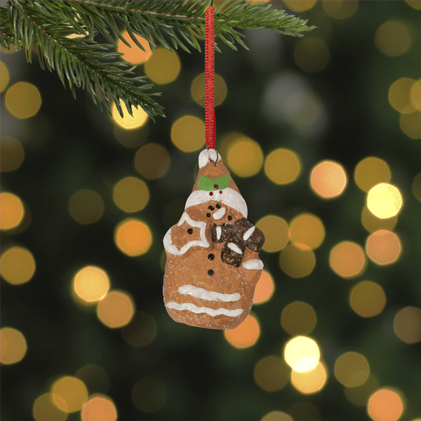 Northlight Gingerbread Snowman with Star Christmas Ornament