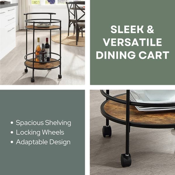 Convenience Concepts Designs2Go Charlie Serving Bar Cart