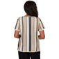 Womens Alfred Dunner Detail Driven Textured Spliced Stripe Blouse - image 2