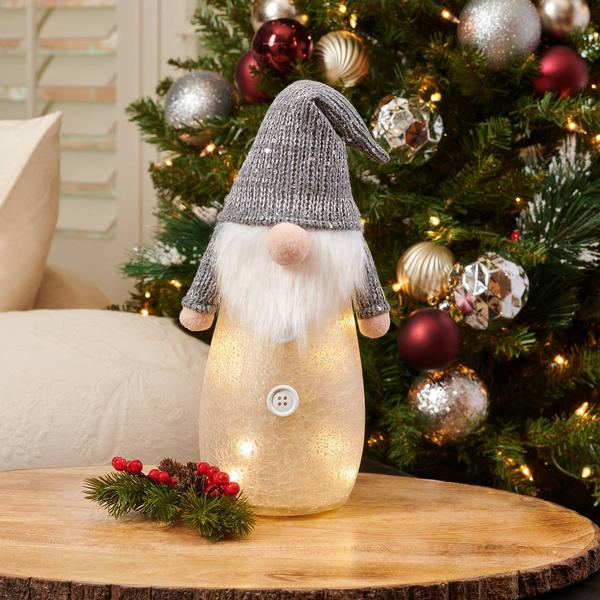 Home Essentials 9.84in. Gnome Plush Light - image 